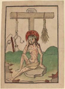 Hüzünlerin Adamı Olarak İsa by Netherlandish 15th Century