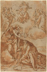 Aziz Jerome (?) by Netherlandish 16th Century