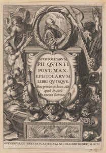 Apostolicarvm PII Qvinti Pont için Başlık Sayfası. Maks... by Netherlandish 17th Century after Sir Peter Paul Rubens