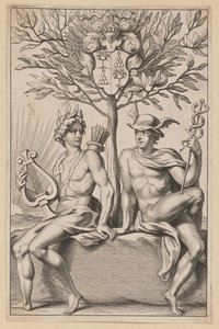 Philomathus Muse Juveniles için Başlık Sayfası by Netherlandish 17th Century after Sir Peter Paul Rubens