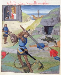 Ms 324 f.35 v. Cadmus, Metamorphoses 10, Ovid, 1497 by Netherlandish School