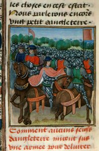 Royal 18 E.II fol.411v, Jean Froissart (c.1333-1404) tarafından yazılan 