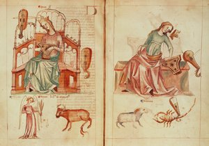 Sloane MS 3983 fol.42v-43 Venüs, 