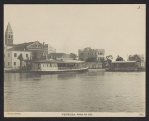 Lido limanının görünümü Venedik - Veduta del Lido (nesne üzerindeki başlık) by Neue Photographische Gesellschaft