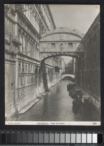 Ahlar Köprüsü te Venetië Venedik - Ahlar Köprüsü (nesnedeki başlık) by Neue Photographische Gesellschaft