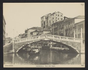 Ponte delle Guglie te Venetië Venedik - Ponte delle Guglie (nesne üzerindeki başlık)