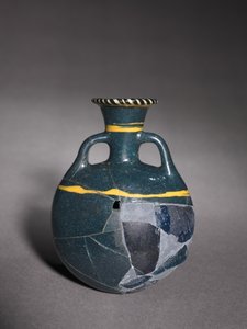 Lentoid Flask veya Pilgrim Flask, Geç 18. - 19. Hanedan, MÖ 1336-1186 by New Kingdom Egyptian