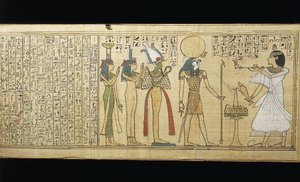 Khonsumes Papirüsü, Ölüler Kitabı Osiris, Isis ve Nephthys'e adaklar sunan merhum, Üçüncü Ara Dönem