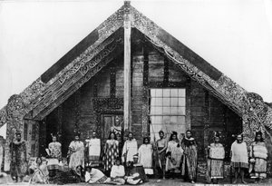 Maori Runanga veya Toplantı Evi, c.1863-80
