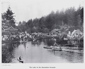 New Plymouth, Yeni Zelanda: The Lake in the Recreation Grounds (s/b fotoğraf) by New Zealand Photographer