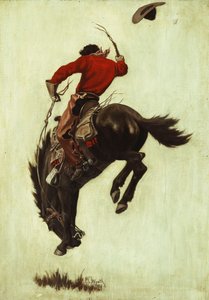 Kişneyen vahşi at by Newell Convers Wyeth