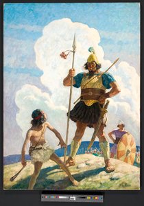 David ve Golyat, c. 1939 (resim) by Newell Convers Wyeth