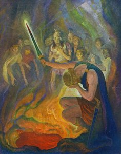 Ölüler Ülkesinde Odysseus by Newell Convers Wyeth