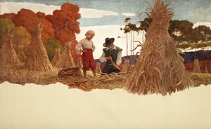 Püriten Mısır Kabuğu, 1941 by Newell Convers Wyeth