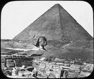 Büyük Giza Sfenksi, Mısır, c1890.