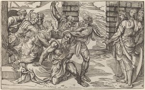 Samson ve Delilah by Niccolò Boldrini after Titian