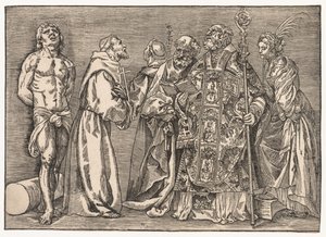 Altı Aziz, c. 1535. by Niccolo Boldrini