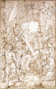 Calvary Yolu (çizim) by Niccolo Circignano