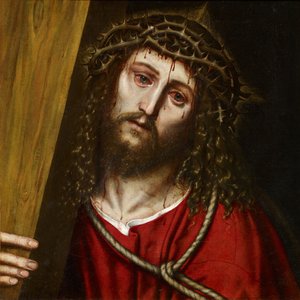 Haç Taşıyan İsa - Frangipane, Niccolo (aktif 1563-1597) - 1574 - Tuval üzerine yağlı boya - 40,5x40,5 - Museo Carmen Thyssen, Malaga