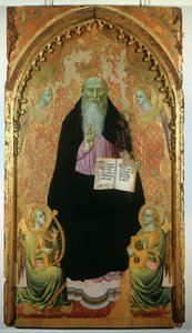 Anthony Abbot, Antonitlerin Kitabını Tutuyor, 1371 by Niccolo di Tommaso