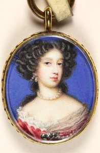 Mary Of Modena (parşömen üzerine suluboya)