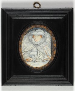 Geleneksel Olarak İskoç Kraliçesi Mary Olarak Tanımlanan Bir Kadın (emaye) by Nicholas Hilliard