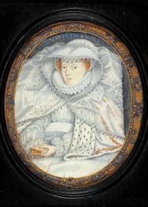 Geleneksel Olarak İskoç Kraliçesi Mary Olarak Tanımlanan Bir Kadın (parşömen üzerine suluboya) by Nicholas Hilliard