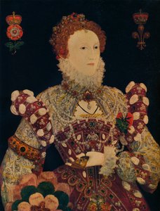 Elizabeth I, İngiltere ve İrlanda Kraliçesi, c1574 by Nicholas Hilliard