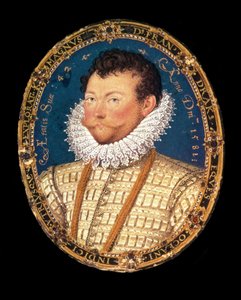 Sir Francis Drake'in Portresi, 1581 by Nicholas Hilliard