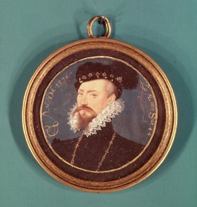 Robert Dudley, Leicester Kontu (c.1532-88) 1576 by Nicholas Hilliard