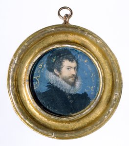 Otoportre, 1577 (parşömen üzerine wc) by Nicholas Hilliard