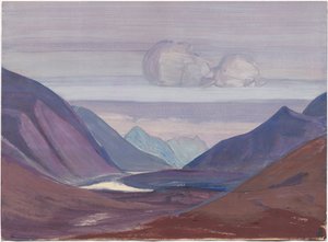 Chandra Nehri, çalışma, 1931 by Nicholas Roerich