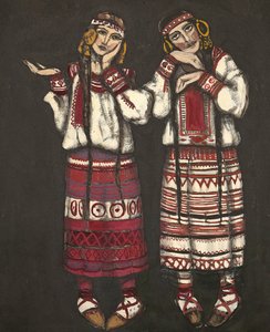 Bale için kostüm tasarımı Bahar Ayini Le Sacre du Printemps, I. Stravinski, 1930