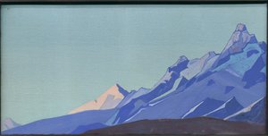 Himalayalar, Akşam, 1933 by Nicholas Roerich