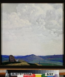 Doğru yol. Sviatoslav Nikolayevich Roerich'in (1904-1993) çalışması, karton üzerine tempera by Nicholas Roerich