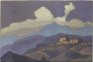 Tsang Eyaletindeki Manastır, Tibet, 1936 by Nicholas Roerich