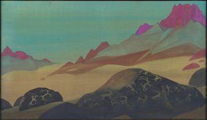 Ladakh, 1932 kayaçları by Nicholas Roerich