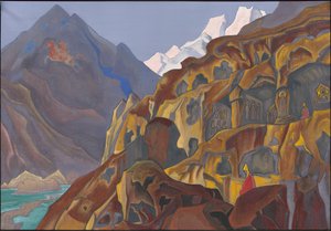 Kutsal Mağaralar, 1932 by Nicholas Roerich