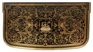 Louis XIV komodinin detayı (ormolu, pirinç, bağa ve abanoz boulle) (ayrıca bkz. 486114-19) by Nicholas Sageot