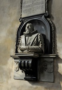 Hugo Barker Anıtı, 1632 (mermer)
