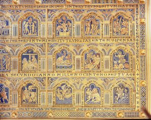 Verdun Sunağı, İncil sahnelerini betimleyen, 1181 (şampanya emaye işi) (orta panelin sağ kısmı) (diğer paneller için 146819, 146820 ve 146822