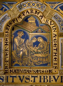 Nicolas de Verdun (yaklaşık 1130/50-1205) tarafından altın ve emayeden yapılmış Verdun Sunağı: Eski ve Yeni Ahit