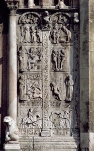 Batı sundurmasının güney tarafından detay, c.1120-38 taş bkz. 136520 ve 136522 by Nicholaus