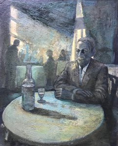 Firewater, 2018-23 (tahta üzerine yağlıboya)