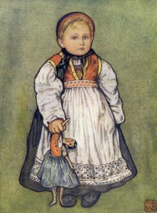Norveç: Telemarken Bebek (renkli taş)