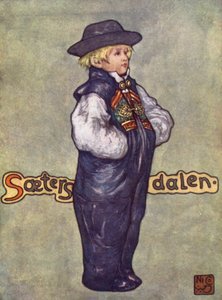 Norveç: A Boy of Saetersdalen (renkli taş) by Nico Jungman