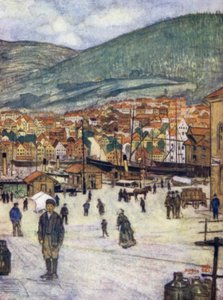 Norveç: Bergen (renkli taş) by Nico Jungman