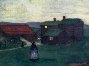 Norveç: Polonyalılardan yapılmış çiftlik evleri (renkli taş) by Nico Jungman