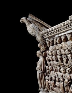 Gotik Sanat: Bir kartal, Minber kabartmalarının detayı