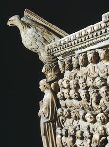 Bergama veya Minber, Nicola Pisano (aktif 1258-1278), Detay, Siena Katedrali, Toskana, 1265-1269 by Nicola Pisano